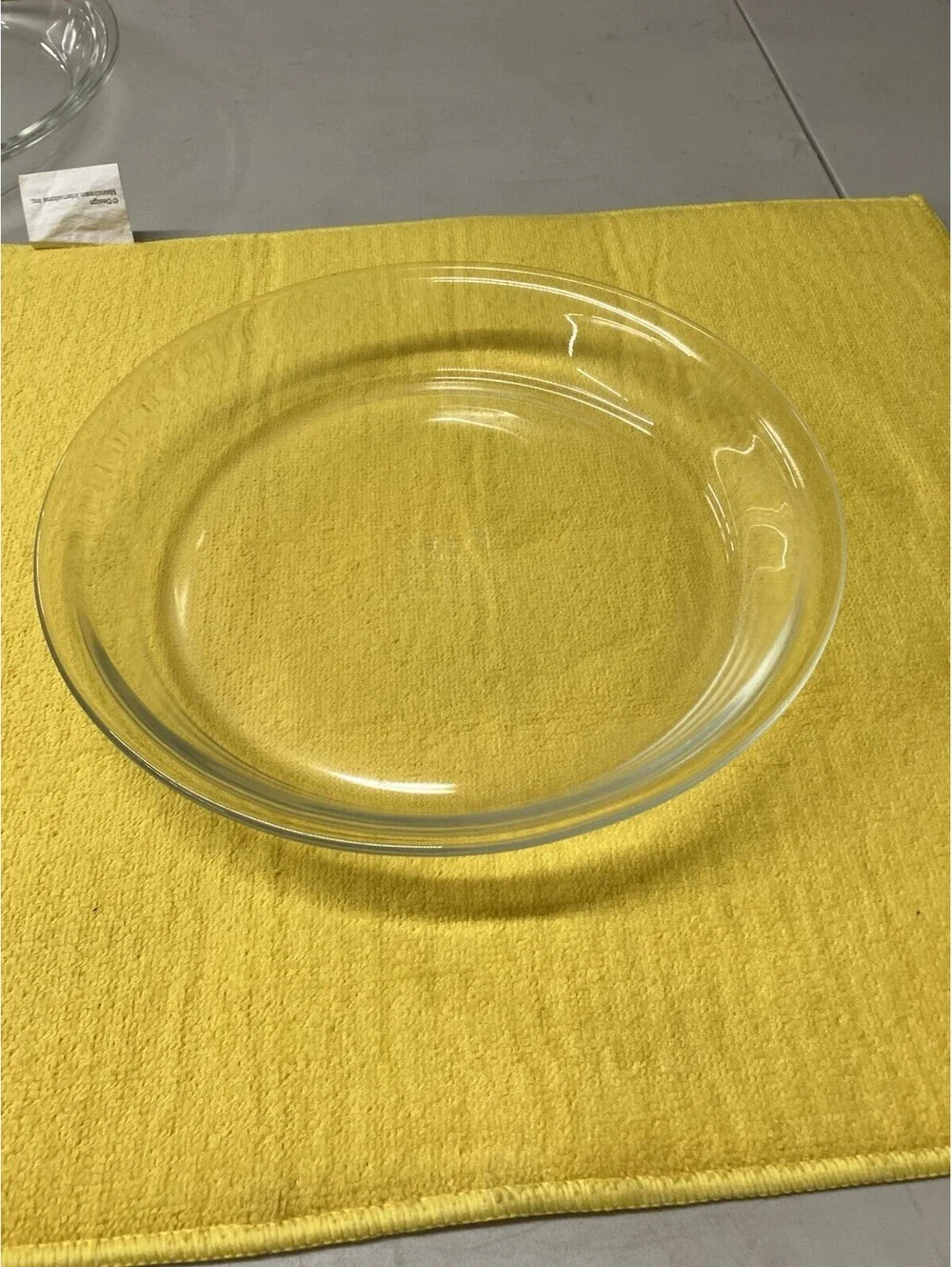 VTG big Letter PYREX Glass Pie Plate 209 Baking Dish Pan 9 inch Clear